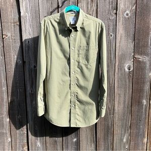 L.L. Bean green button down shirt size medium tall